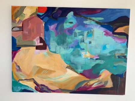 Akryl maleri Landscape af Monica Cuesta Beltran malet i 2022