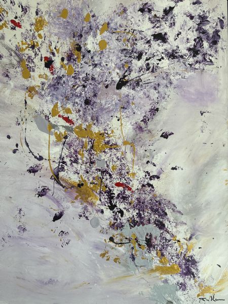 Akryl maleri Cherry springs (twin) (2020) af ByKongerslev malet i 2020