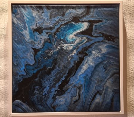 Akryl maleri Sea 1 af Eva Hansen malet i 2021