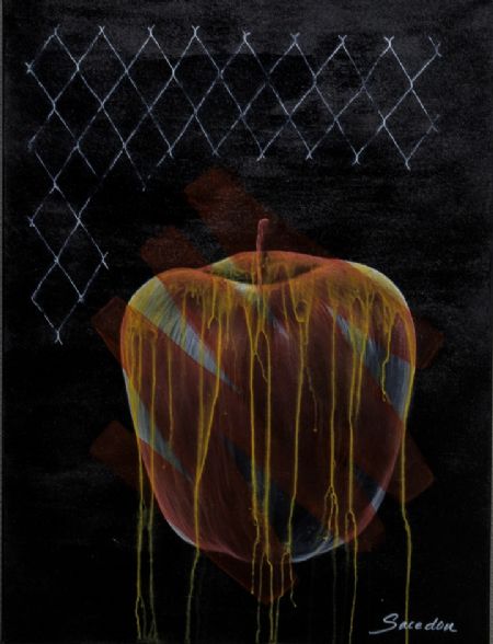 Akryl maleri Unavngivet af Francisco Matias Garcia-Sacedon malet i 2022