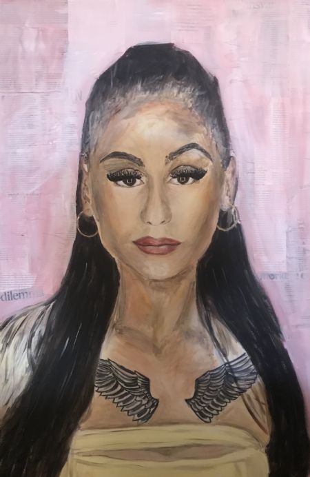 Akryl maleri Tessa af Mie Anker malet i 2023