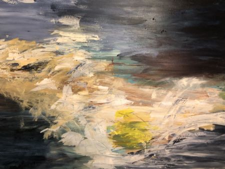 Akryl maleri The Power of the Wave af Annie Hansen malet i 2023