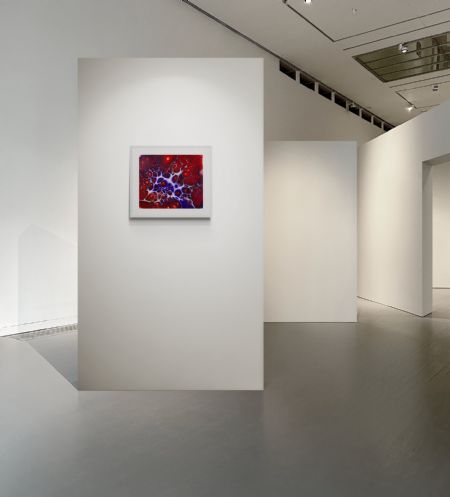 Akryl maleri Purple meets red af Vibeke Franciska von Staffeldt Beck malet i 2022
