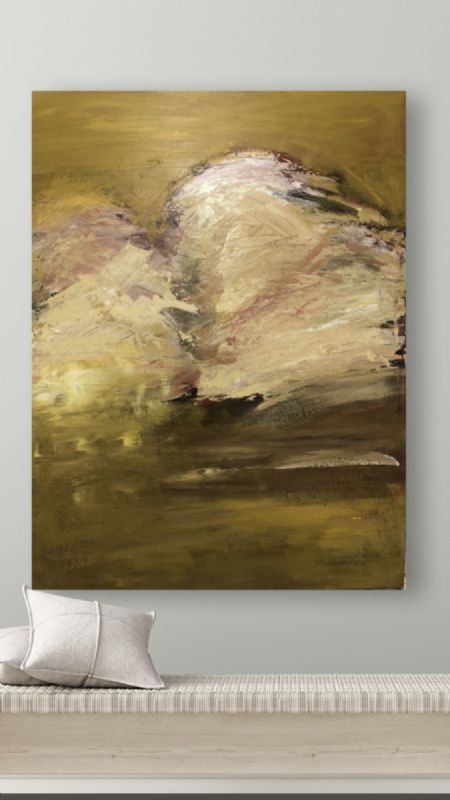 Akryl maleri Golden Memory af Annie Hansen malet i 2022