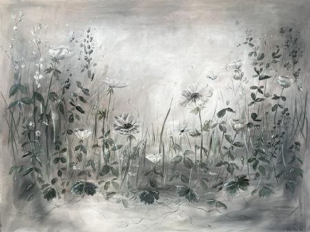Akryl maleri Flora (120 x 90 cm) af Nadia Mundt malet i 2023