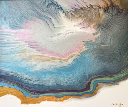 Akryl maleri Serenity af Catlen Gjøl malet i 2023